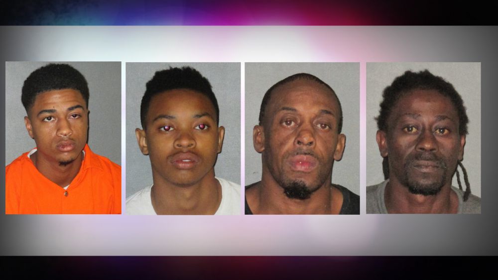 Four arrested on drug and weapon charges after search of Susan Drive home