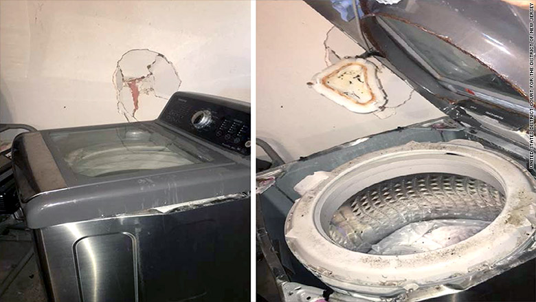 Reports of Samsung washing machines exploding