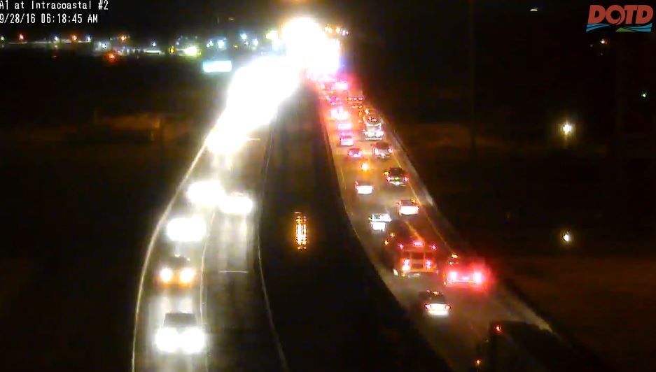 All lanes opened on LA-1,  delays reached to I-10/12 merge