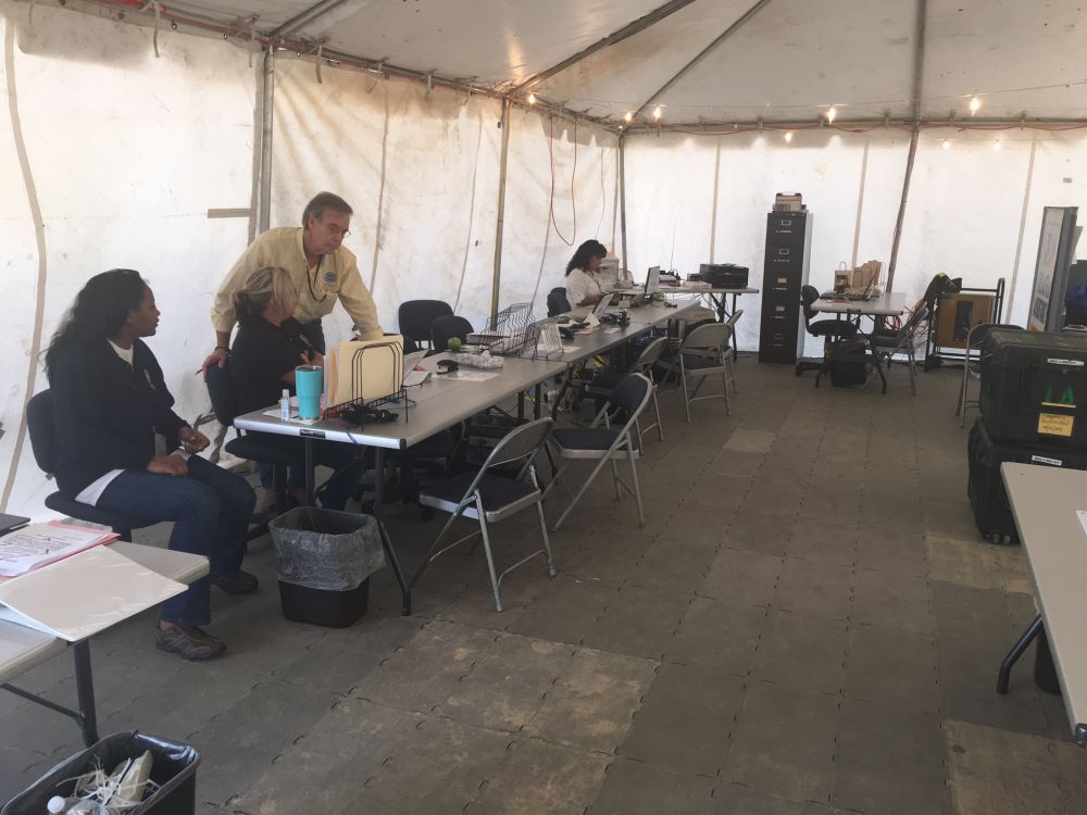 Disaster site opens in Walker for flood victims