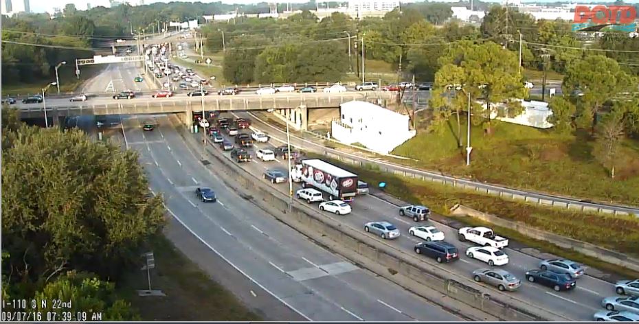 All lanes now open on I-110 SB