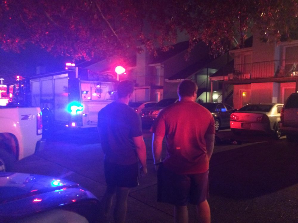 BRFD responding to fire at Lee Drive condo complex