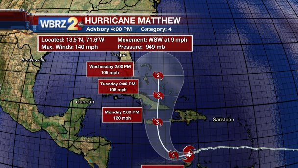 Officials monitoring Hurricane Matthew for LSU v Florida game