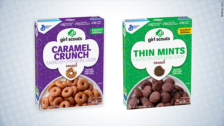 General Mills to sell Girl Scout cookie cereal