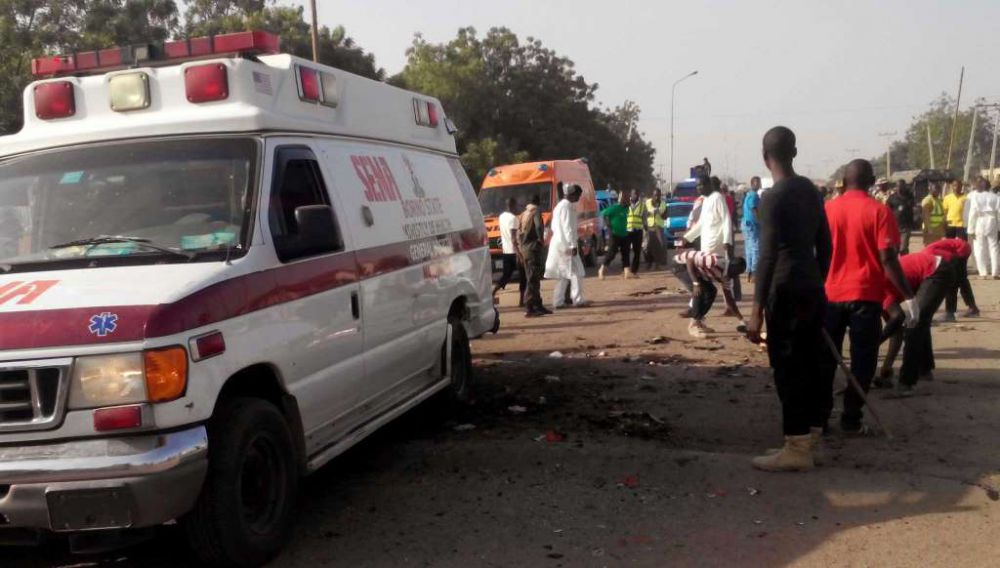 Witnesses: Bomb blasts kill 8 in northeastern Nigerian city