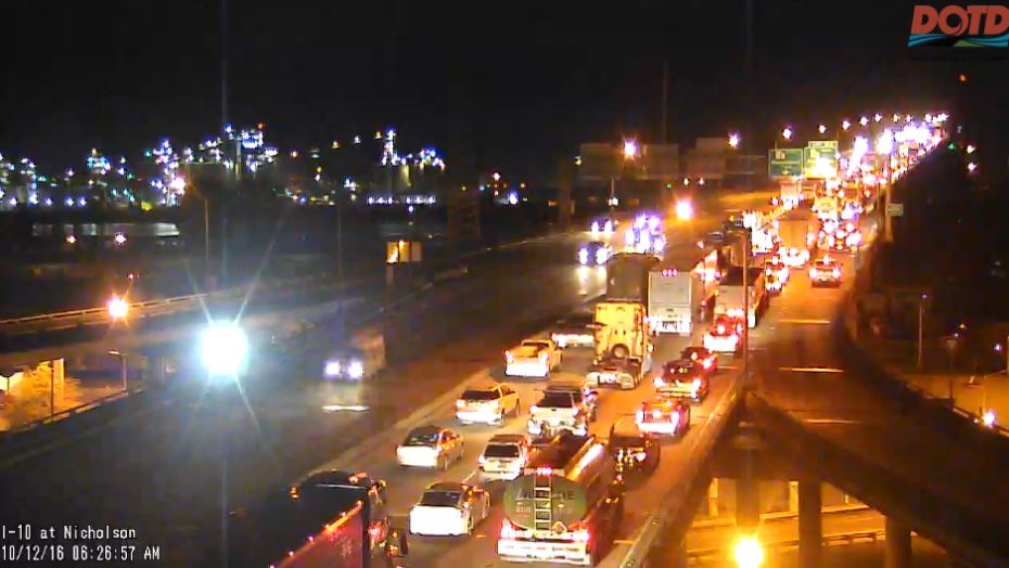 All lanes open on I-10 W on Miss. River Bridge