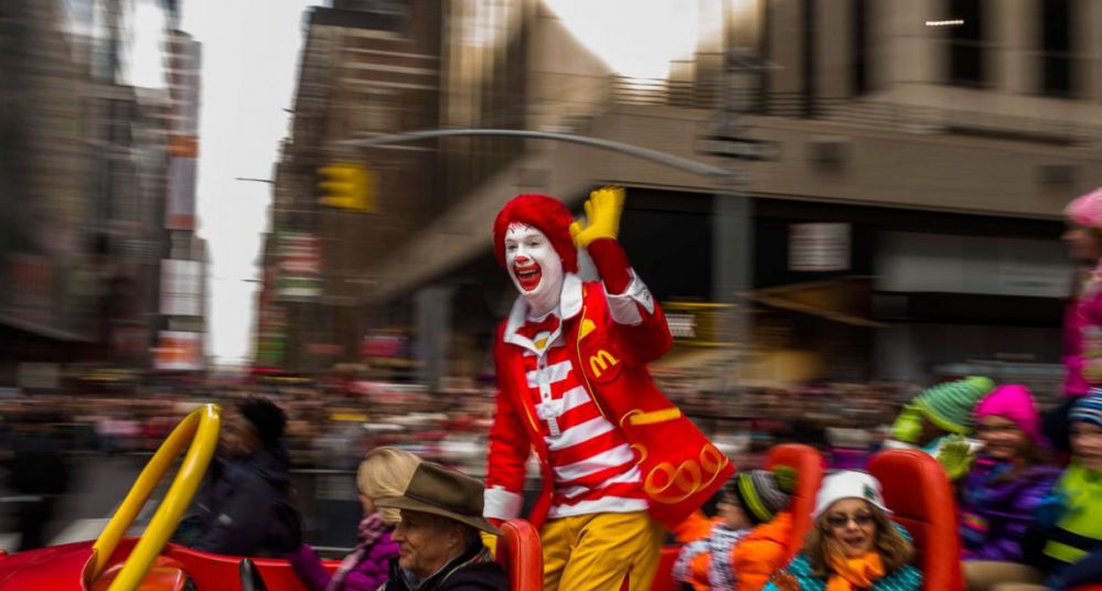 Creepy clowns force Ronald McDonald into hiding
