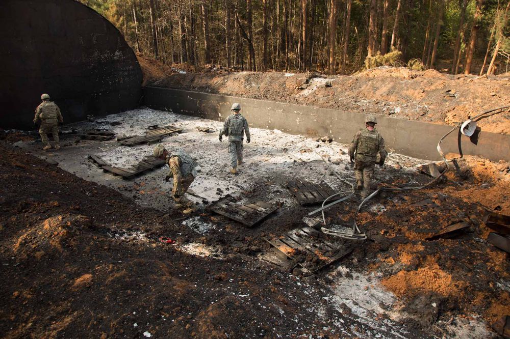 Remnants of Clean Burning Ignitor destroyed at Camp Minden
