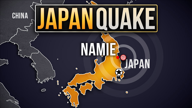 Tsunami warning issued after quake off Fukushima in Japan