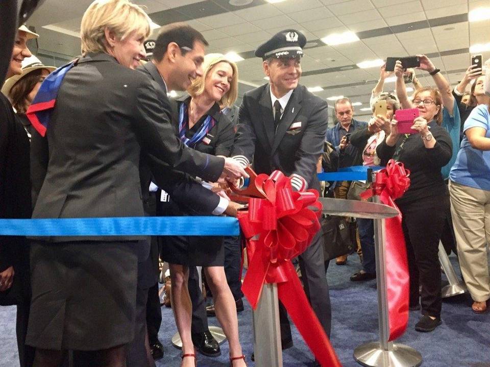 First flight in half century leaves Miami bound for Havana