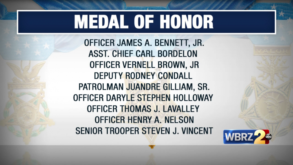 Nine fallen officers honored with Medal of Honor