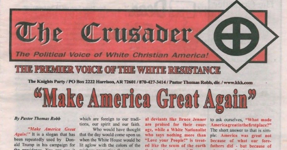 Trump camp calls KKK newspaper 'repulsive' after praise