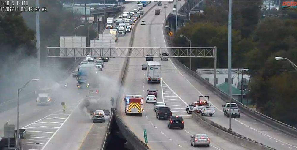 All lanes now open at the I-10/110 split