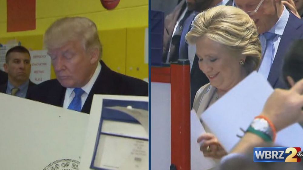 Presidential candidates voted Tuesday morning