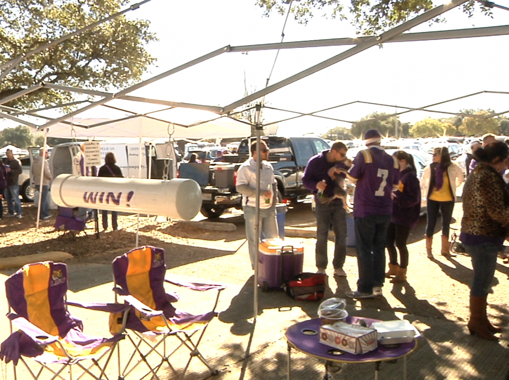 LSU fans enjoy tail gating for last home against Florida