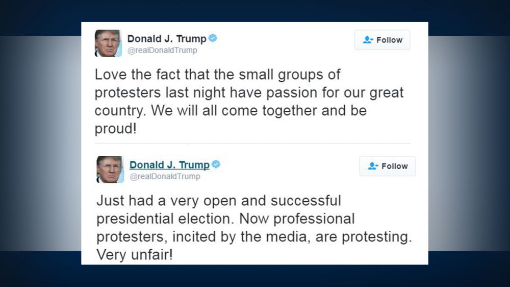 Trump pledges restraint with Twitter from White House