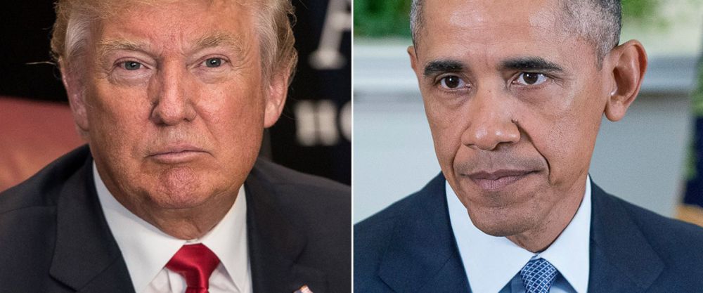 Trump arrives in White House for Obama meeting