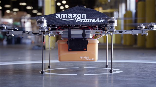 1 small delivery for a man, 1 giant leap for Amazon, drones