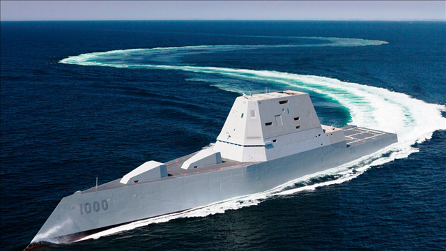 Navy's futuristic-looking USS Zumwalt arriving in homeport