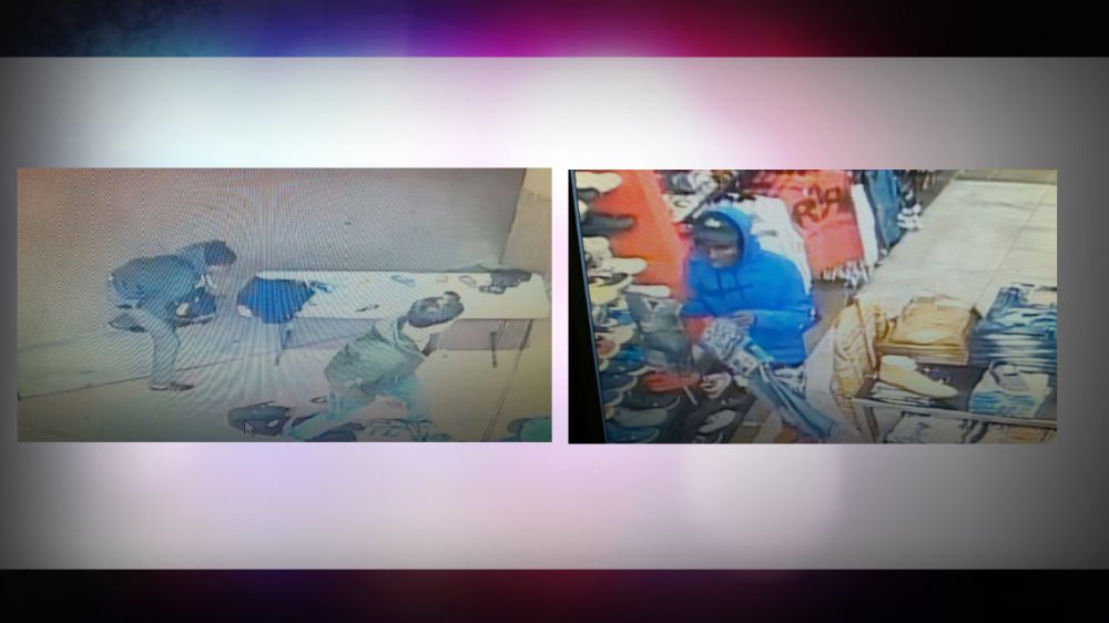 EBRSO searching for men wanted for robbing clothing store on Siegen Lane