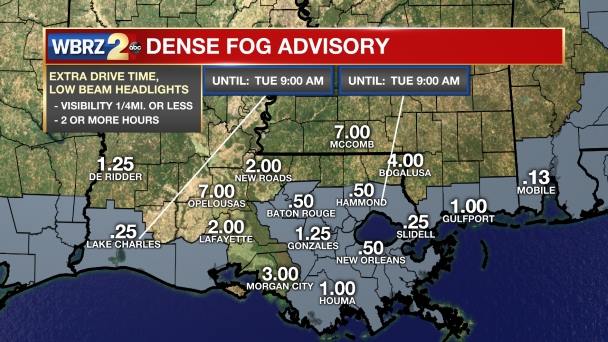 Fog likely to cut visibility in New Orleans area all morning