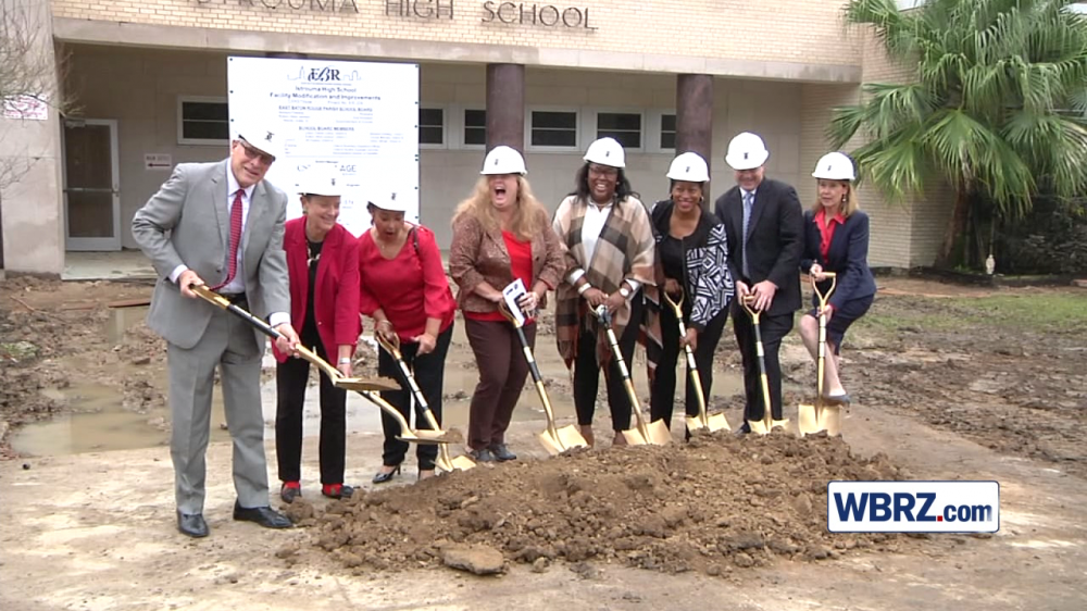 Officials break ground on Istrouma High School renovation