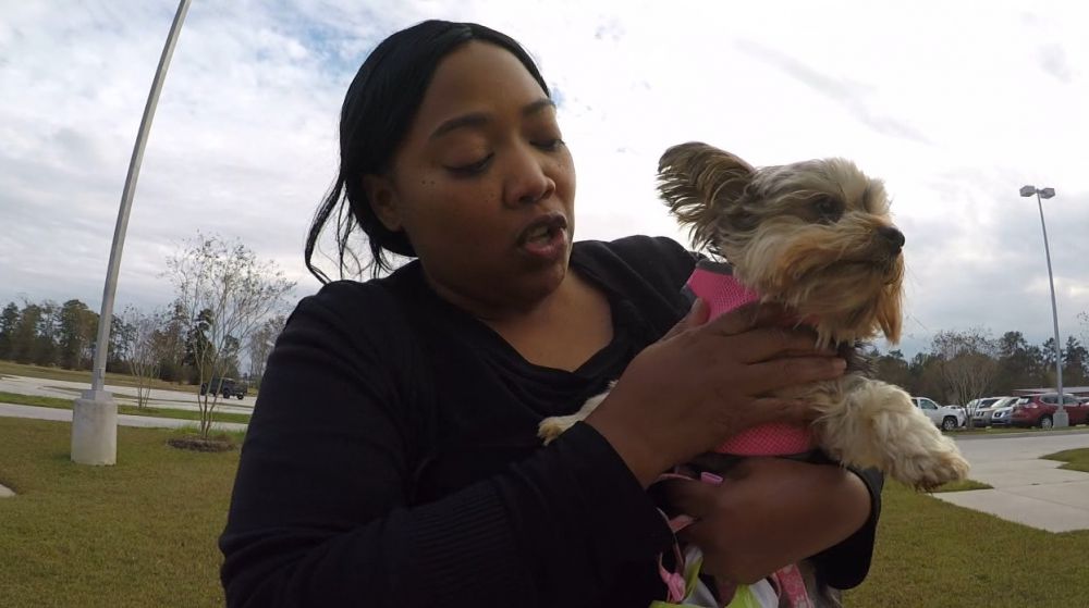 Dallas woman reunited with stolen dog in Livingston Parish