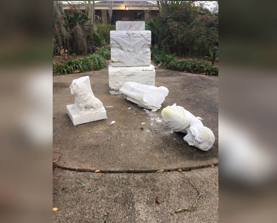 42-year-old statue of saint vandalized in Gonzales