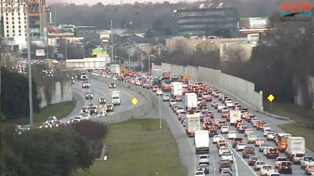 All lanes open on LA 1, heavy delays on I-10 WB