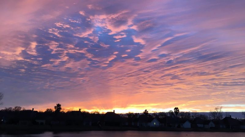 Best photos from Thursday's vivid sunrise and sunset