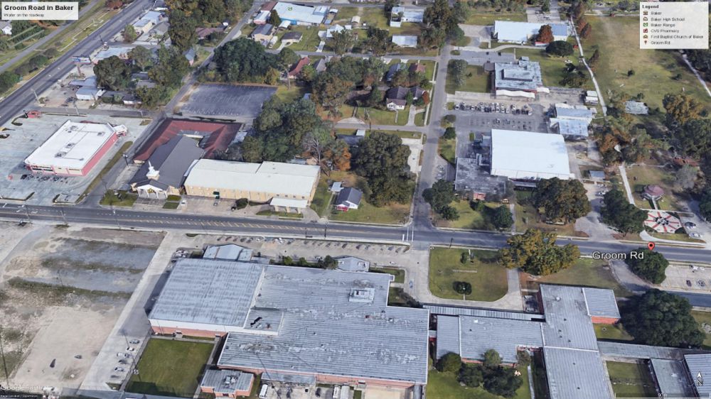 Groom Road holding water