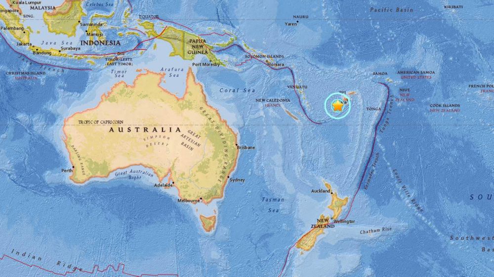 Magnitude 7.2 quake hits near Fiji; tsunami alert issued