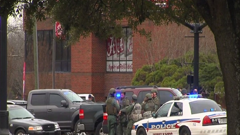 Hostages 'fine,' suspect arrested near University of Alabama