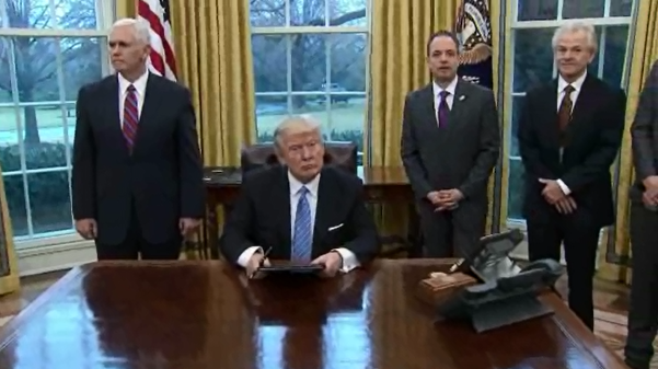 Trump takes executive actions to advance oil pipelines