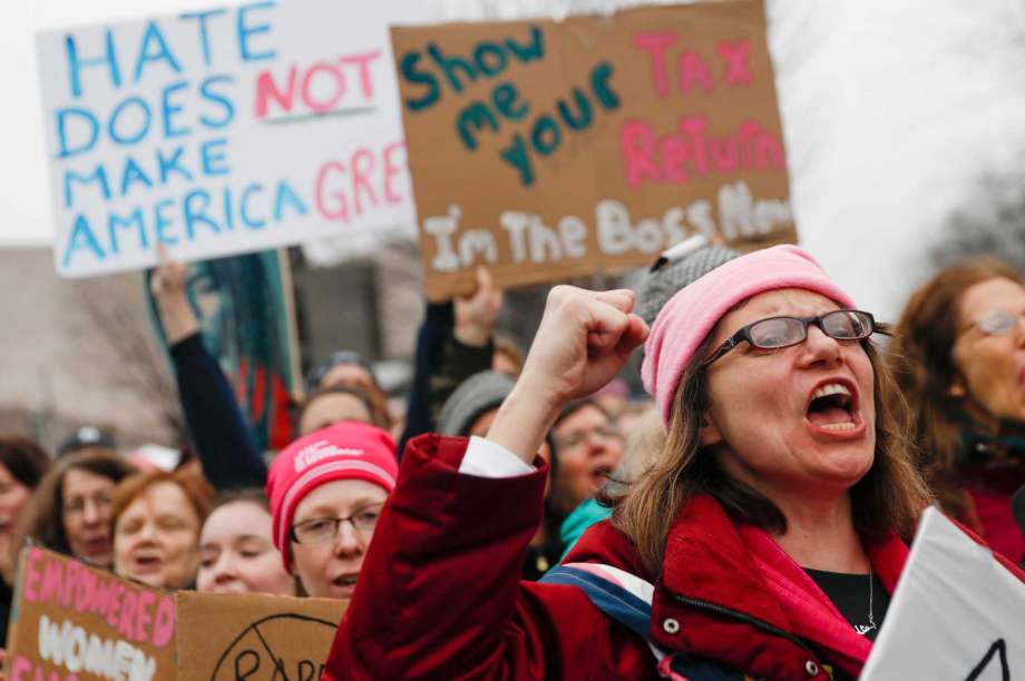Protesters fill entire march route in Washington