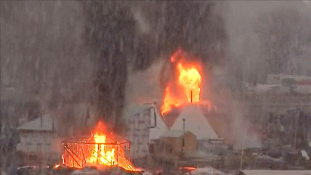 Police: About 20 fires set at Dakota Access camp