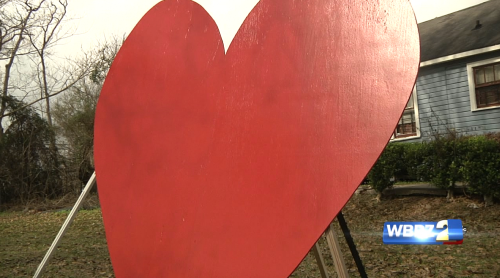 "Big Red Heart" stands as reminder of gun violence in Baton Rouge