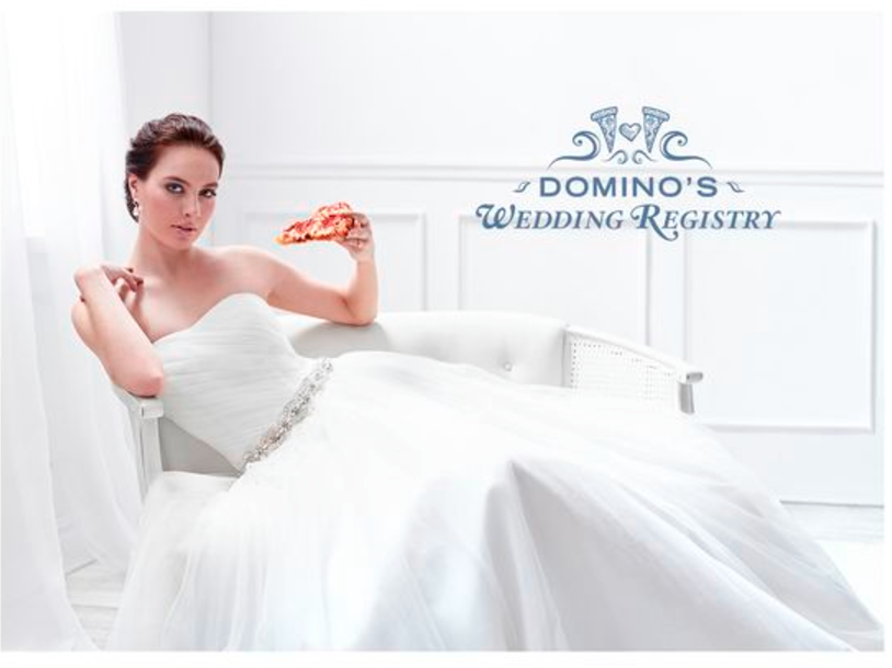 Domino's Pizza launches wedding registry before Valentine's
