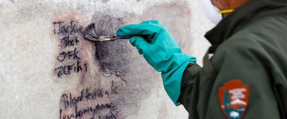 Graffiti found at 4 popular monuments in Washington, DC