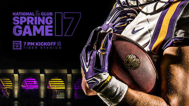 LSU 2017 Spring game set for nighttime kickoff