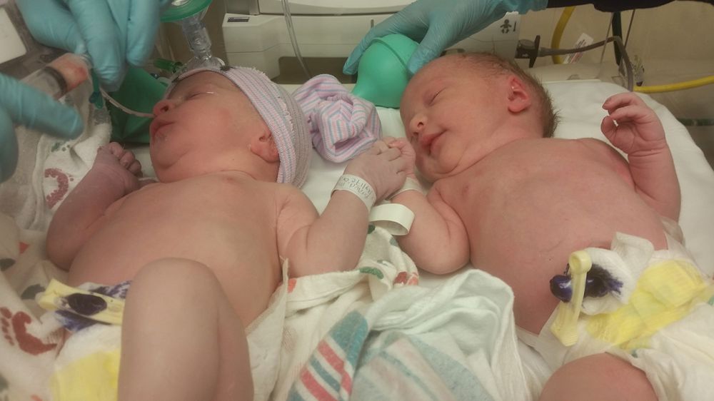 WBRZ staffer welcomes twins