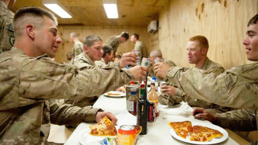 US troops stationed overseas get slice of home on Super Bowl Sunday