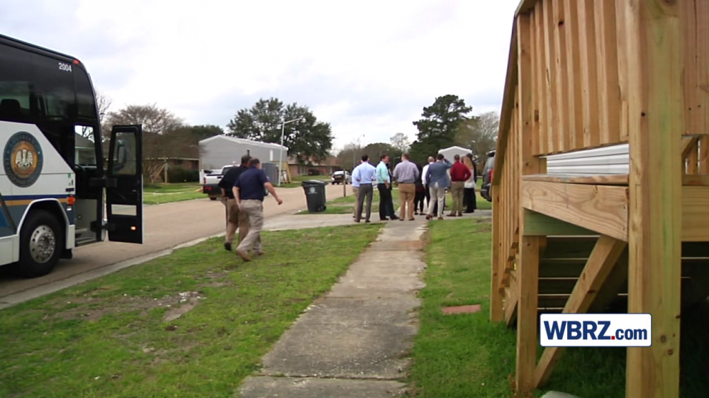 Congressional aides tour flood damaged region