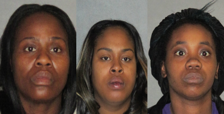 Three arrested for robbing woman after breaking her arm