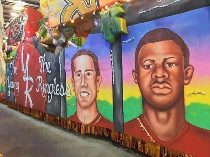 Bacchus parade mocks 'The Young and the Ringless' Falcons