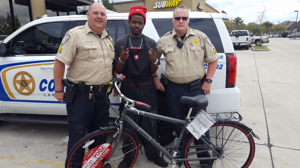 BR deputy constables buy man bicycle to get to work