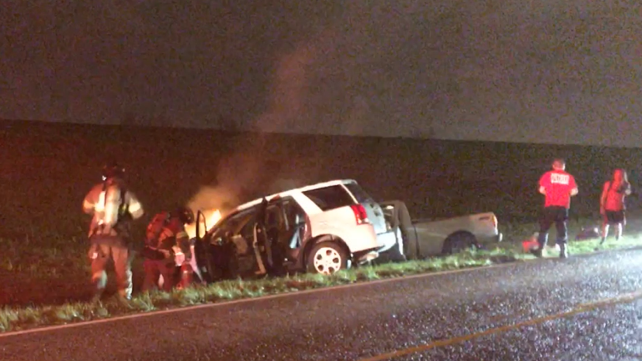 Police investigating vehicle fire near LSU