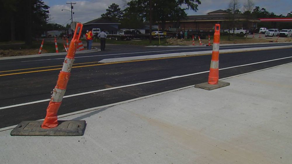 Concrete barrier preventing business owner from accessing property
