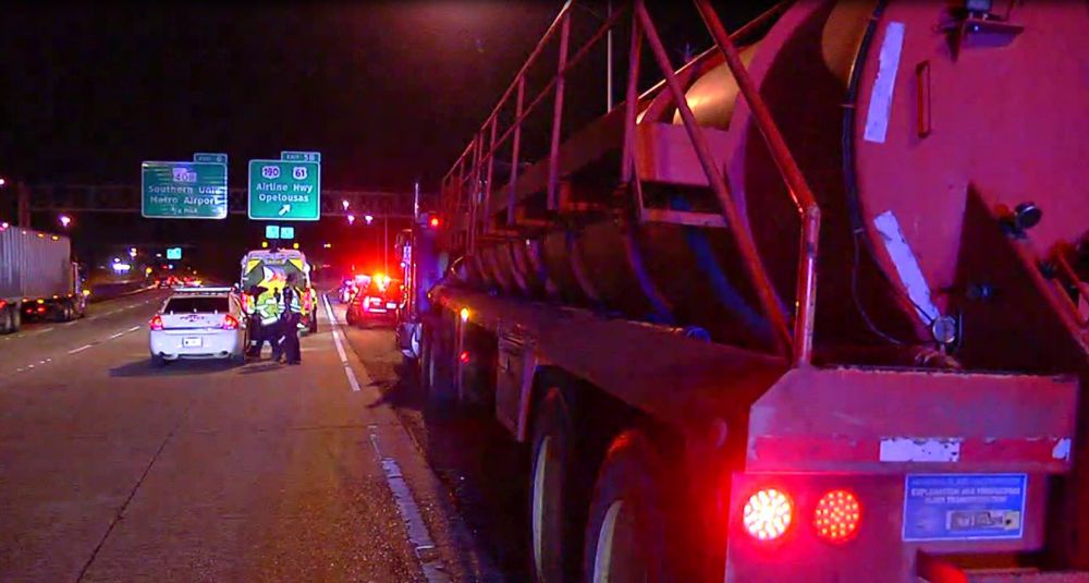 Five children, three adults injured in 18-wheeler crash on I-110