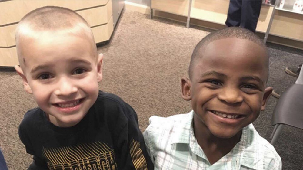 Story of 2 boys, 1 white and 1 black, teaches racial harmony